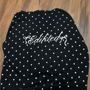 Edikted Black and White Polka Dot Skirt